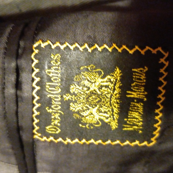 Mens Oxxford clothes Blazer suit coat jacket Neiman Marcus pure silk 2 button - Picture 6 of 8